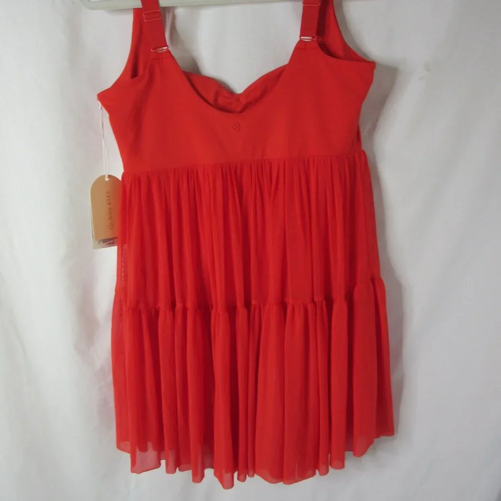 Blogilates Sweetheart Babydoll Dress Red Skirt Size Large NWT - Picture 10 of 13